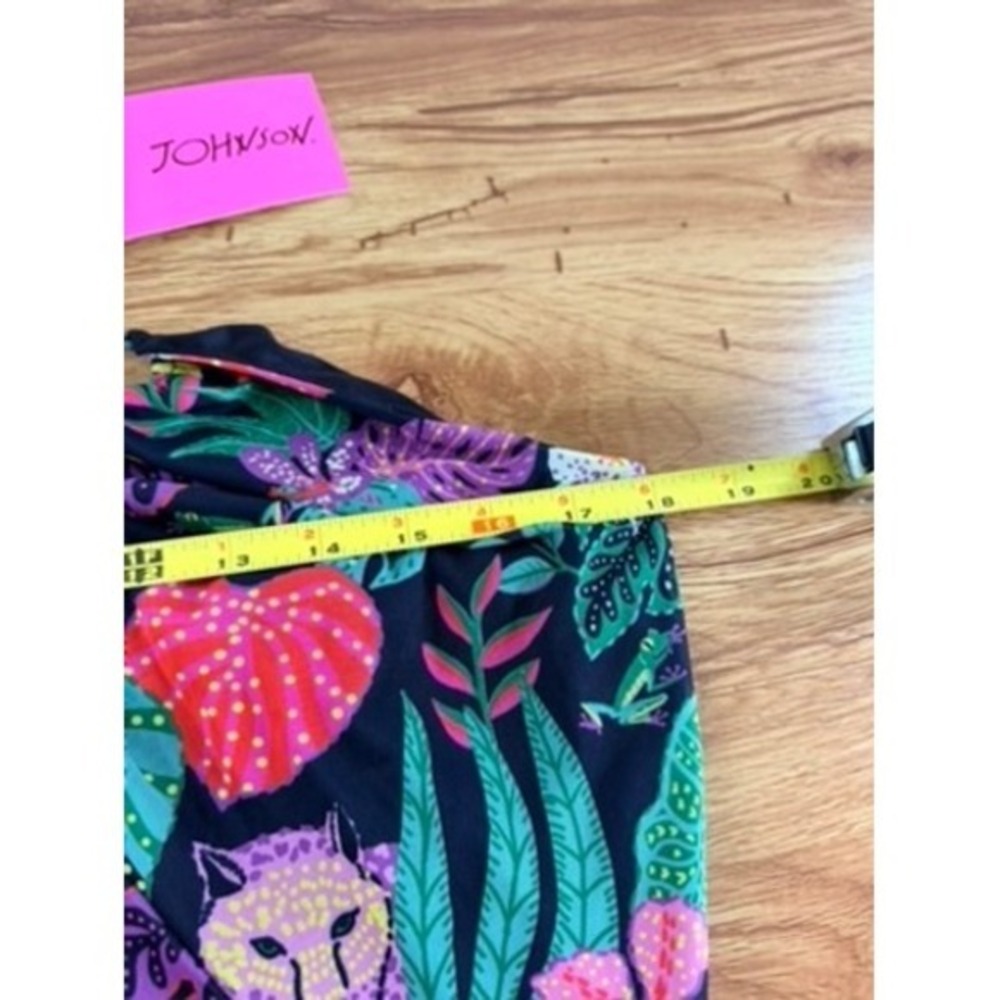 NWT Betsey Johnson Paulina Halter Maxi Dress Tropical Jungle Print XXL - Picture 7 of 12